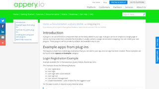 
                            8. Using plug-ins | Appery.io Dev Center