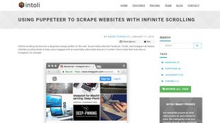 
                            8. Using Puppeteer to Scrape Websites with Infinite Scrolling - Intoli