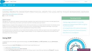 
                            9. Using Remote Desktop Protocol (RDP) to Log into Your ...