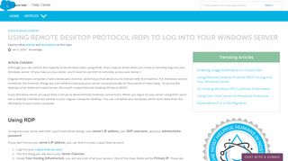 
                            6. Using Remote Desktop Protocol (RDP) to Log into …