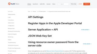 
                            4. Using resource owner password from the server side - Auth0