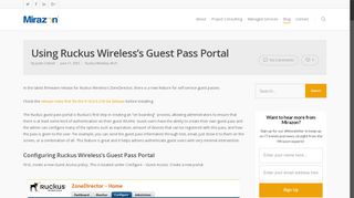 
                            10. Using Ruckus Wireless's Guest Pass Portal | Mirazon