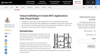 
                            5. Using Scaffolding to Create MVC Applications with Visual ...