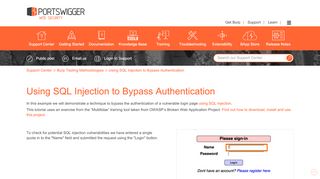 
                            4. Using SQL Injection to Bypass Authentication | Burp Suite ...