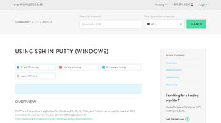 
                            9. Using SSH in PuTTY (Windows) - Media Temple