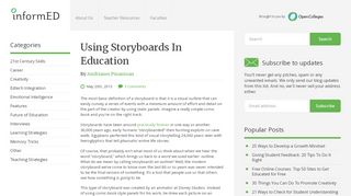 
                            7. Using Storyboards In Education | InformED