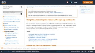 
                            6. Using the Amazon Cognito Hosted UI for Sign-Up and Sign-In ...