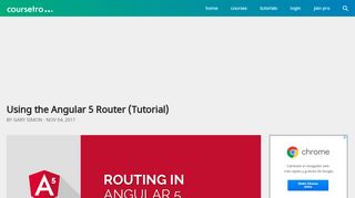 
                            9. Using the Angular 5 Router (Tutorial) - Coursetro