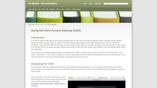 
                            5. Using the Citrix Access Gateway (CAG) - vamobile.us