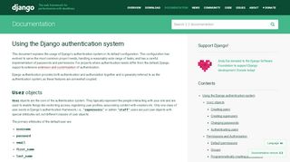 
                            10. Using the Django authentication system - Django documentation