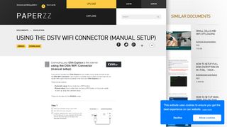 
                            7. using the DStv WiFi Connector (manual setup) - Paperzz.com