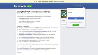 
                            9. Using the DVSA online business service | Facebook