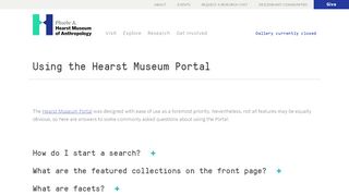 
                            2. Using the Hearst Museum Portal – Phoebe A. Hearst Museum of ...