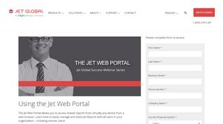 
                            3. Using the Jet Web Portal - Jet Global