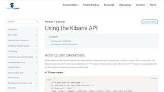 
                            7. Using the Kibana API | Elasticsearch Security | Search Guard