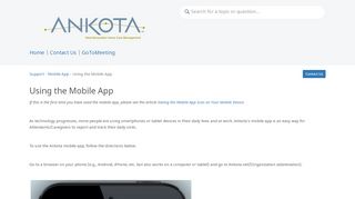 
                            5. Using the Mobile App | MO Ankota Support