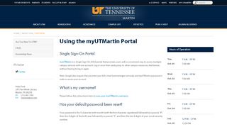 
                            8. Using the myUTMartin Portal | Help Desk