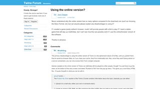 
                            3. Using the online version? - Twine Forum