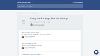 
                            6. Using the Package Zen Mobile App | Package Zen Help Center