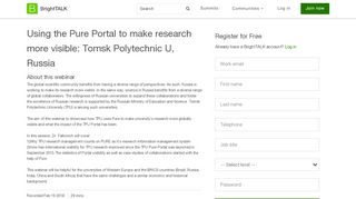 
                            4. Using the Pure Portal to make research more visible: Tomsk ...