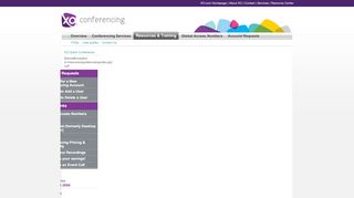 
                            5. Using the Web Portal - XO Conferencing