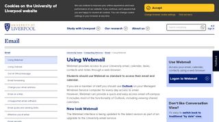 
                            1. Using Webmail - University of Liverpool