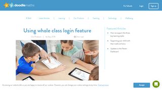 
                            1. Using whole class login feature - doodlemaths.com