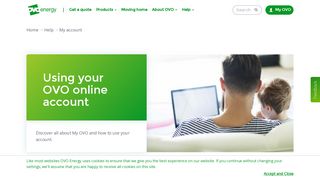 
                            2. Using your OVO online account | Customer Help and FAQ
