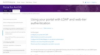 
                            3. Using your portal with LDAP and web-tier ... - ArcGIS Enterprise