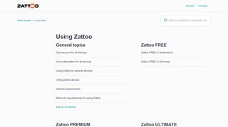
                            8. Using Zattoo – Zattoo Support