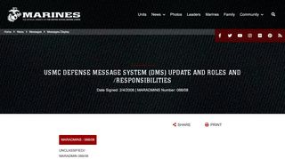 
                            6. USMC DEFENSE MESSAGE SYSTEM (DMS) …