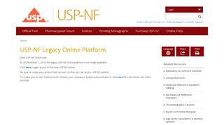 
                            4. USP-NF Legacy Online Platform | USP-NF