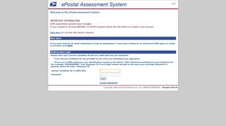 
                            11. USPS - ePostal Assessment System