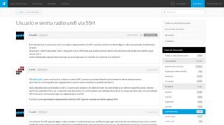 
                            5. Usuario e senha radio unifi via SSH - Comunidade UBNT em ...