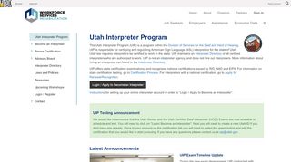 
                            8. Utah Interpreter Program - Utah Department of Workforce Services