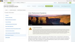 
                            3. Utah Retirement Systems - Utah State Treasurer