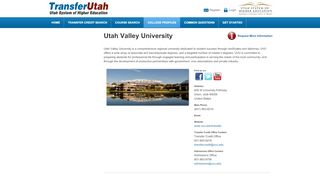 
                            6. Utah Valley University Transfer and Admissions Information