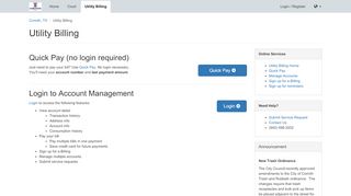 
                            4. Utility Billing - Corinth, TX - Municipal Online Services