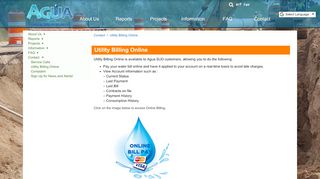 
                            4. Utility Billing Online - Agua Special Utility District