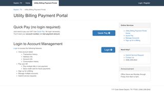 
                            1. Utility Billing Payment Portal - Dayton, TX - Municipal Online Services