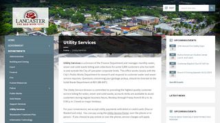 
                            8. Utility Services | Lancaster South Carolina - City of Lancaster SC