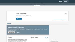 
                            6. Utility Warehouse | LinkedIn