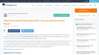 
                            6. Utkal University PG Admissions 2019: Courses, Entrance ...
