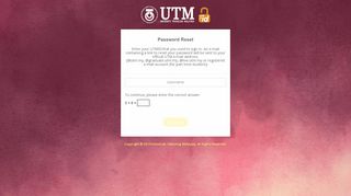 
                            9. UTMID | Recover your Password - utmid.utm.my