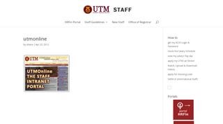 
                            1. utmonline | Staff
