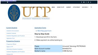 
                            8. UTP Application Forms
