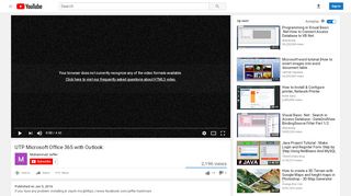 
                            3. UTP Microsoft Office 365 with Outlook - YouTube