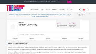 
                            9. Utrecht University World University Rankings | THE