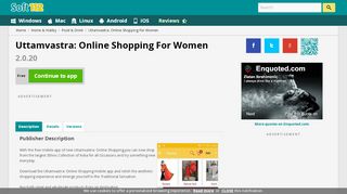 
                            2. Uttamvastra: Online Shopping For Women Free Download