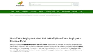 
                            6. Uttarakhand Employment News 2019 in Hindi | Uttarakhand ...